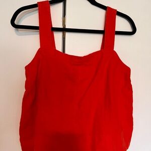 Madewell Bright Red Camisole Top